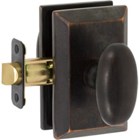 DELANEY DESIGNER Delaney Designer 684400S Rosa Series Passage Door Knob Set With Square Backplate 684400S